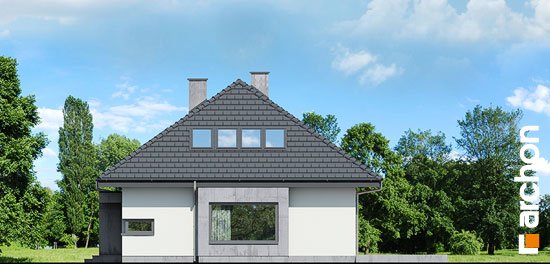 Проєкт будинку Будинок під червоною горобиною (ДМН) вер.2 - З мансардним поверхом дома в Україні