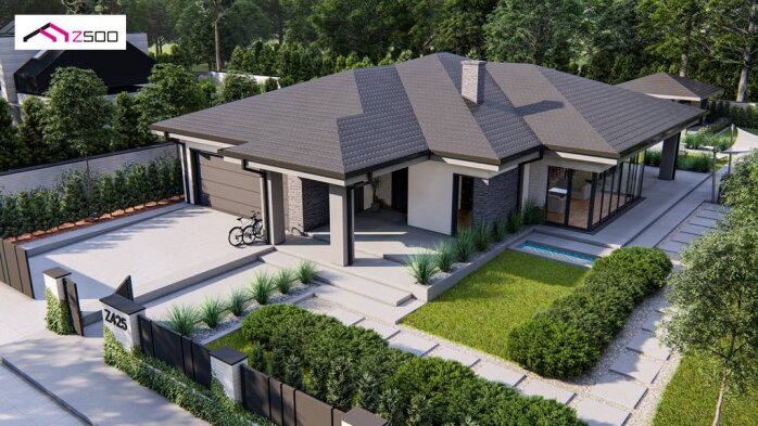 Проєкт будинку U425 - Одноповерхові дома в Україні