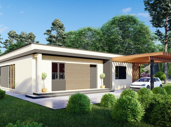 Проект дома без гаража DBT 415