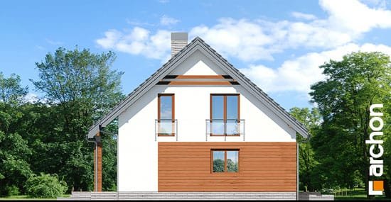 Проєкт будинку Будинок в яблонках 7 - З мансардним поверхом дома в Україні