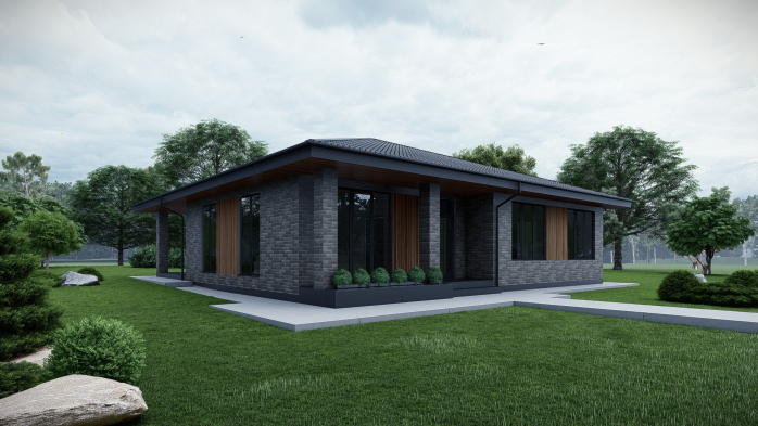 Проєкт будинку DBT 557 - Одноповерхові дома в Україні