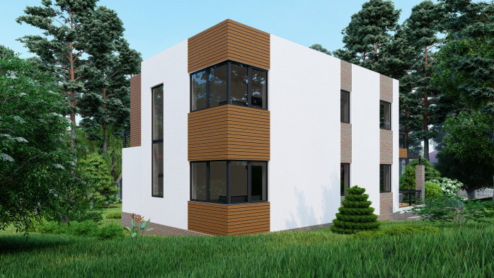 Проєкт будинку DBT 358 - Двоповерхові дома в Україні