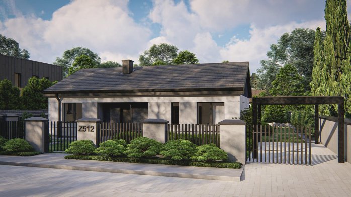 Проєкт будинку U512 - Одноповерхові дома в Україні