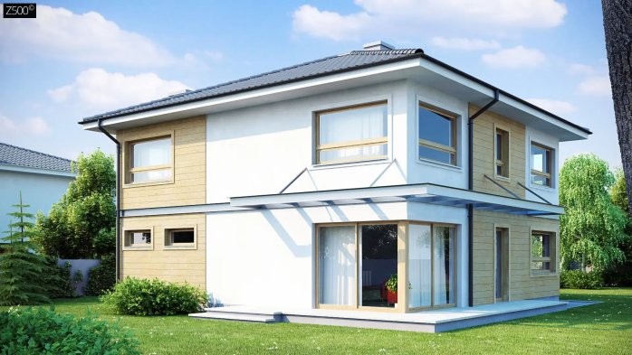 Проект дома Ux7 P - 1 Двухэтажные дома в Украине