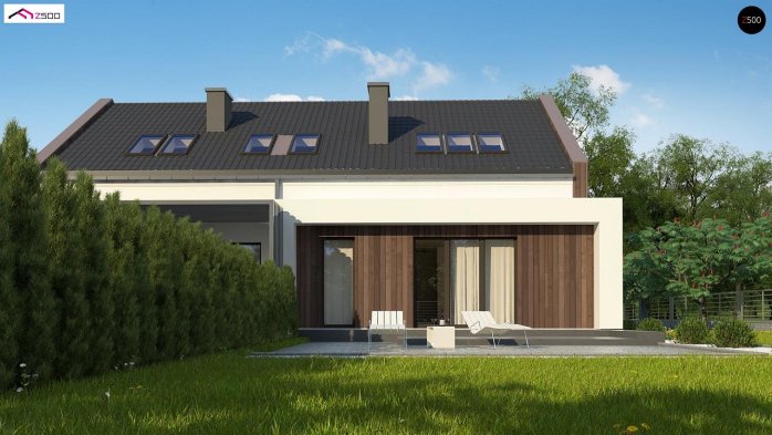 Проект дома U346 - 7 С мансардным этажом дома в Украине