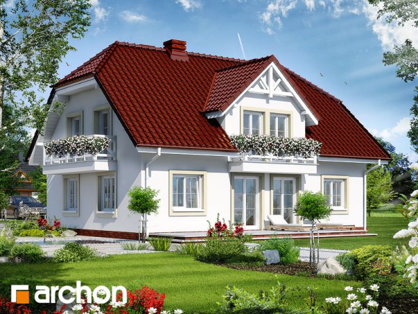 Проект дома Дом в гладиолусах 2 вер.2 - 2 С мансардным этажом дома в Украине