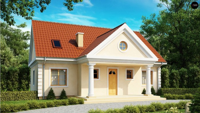 Проект дома U9 - 2 С мансардным этажом дома в Украине