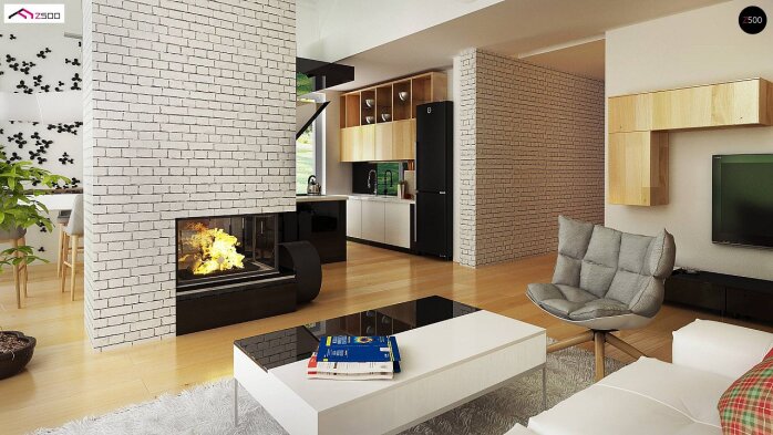 Проект дома U215 A - 11 С мансардным этажом дома в Украине