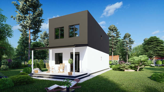 Проєкт будинку DBT 406 - Двоповерхові дома в Україні