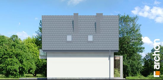 Проєкт будинку Будинок в олеандрах вер.2 - З мансардним поверхом дома в Україні