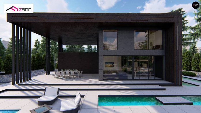 Проєкт будинку Ux167 - Двоповерхові дома в Україні