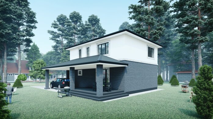 Проект дома DBT 268-2 - 5 Двухэтажные дома в Украине