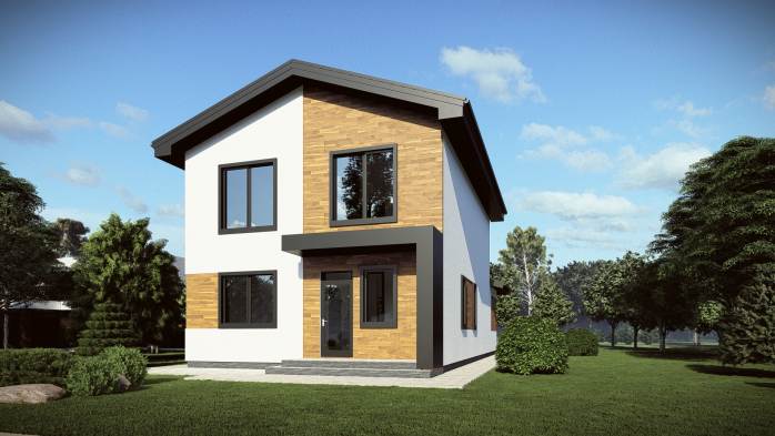 Проєкт будинку DBT 677 - Двоповерхові дома в Україні