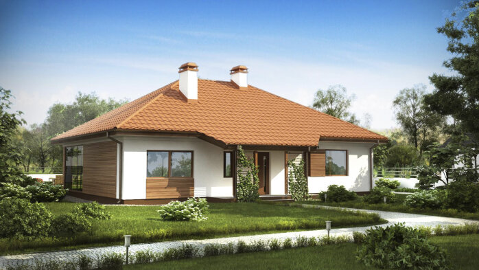 Проєкт будинку U185 el - Одноповерхові дома в Україні