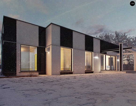 Проект дома Ux116 - 14 Одноэтажные дома в Украине