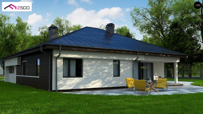 Проєкт будинку U200 L + 100 - Одноповерхові дома в Україні