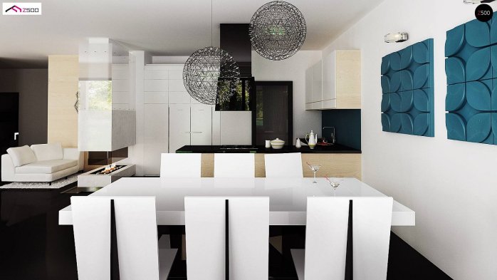 Проєкт будинку Ux151 - Двоповерхові дома в Україні