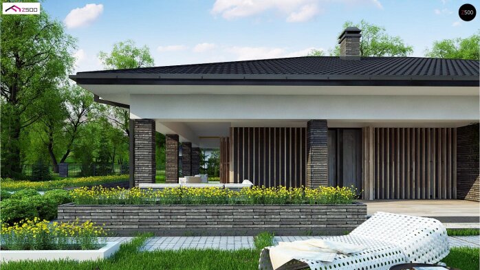 Проект дома U400 - 4 Одноэтажные дома в Украине