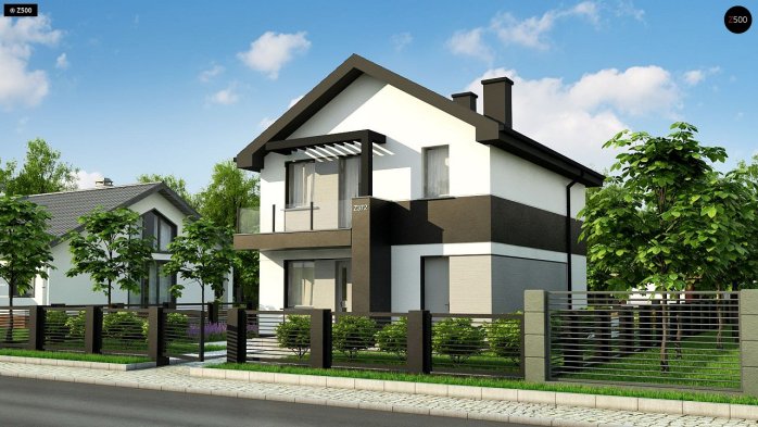 Проект дома U372 - 1 Двухэтажные дома в Украине