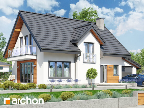 Проект дома Дом в солодках (Г) вер.2 - 1 С мансардным этажом дома в Украине