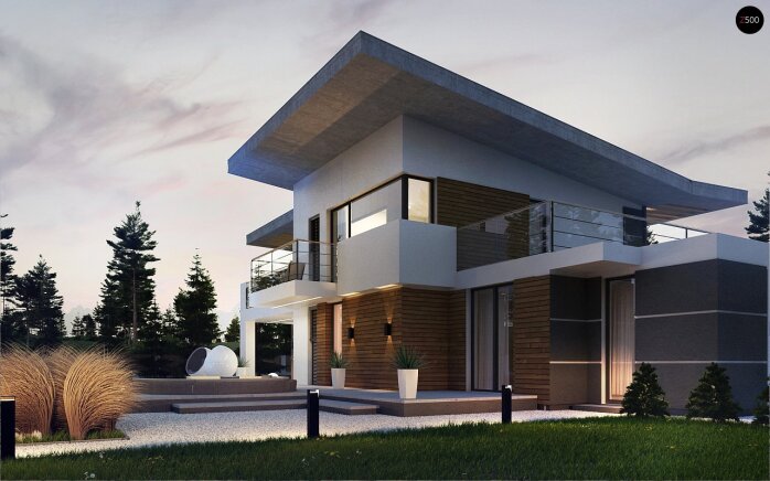 Проєкт будинку Ux22 - Двоповерхові дома в Україні