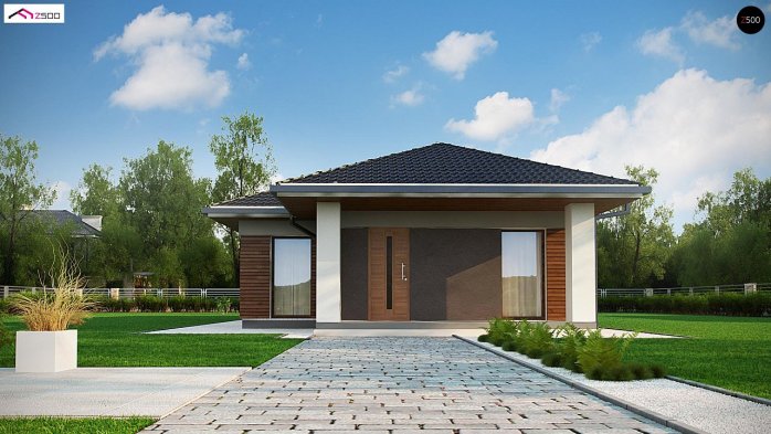 Проект дома U366 - 2 Одноэтажные дома в Украине