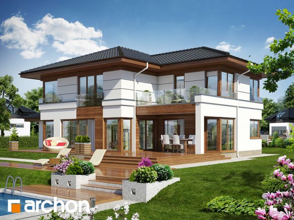 Проект дома Вилла Вероника 3 вер. 2 - 1 Двухэтажные дома в Украине