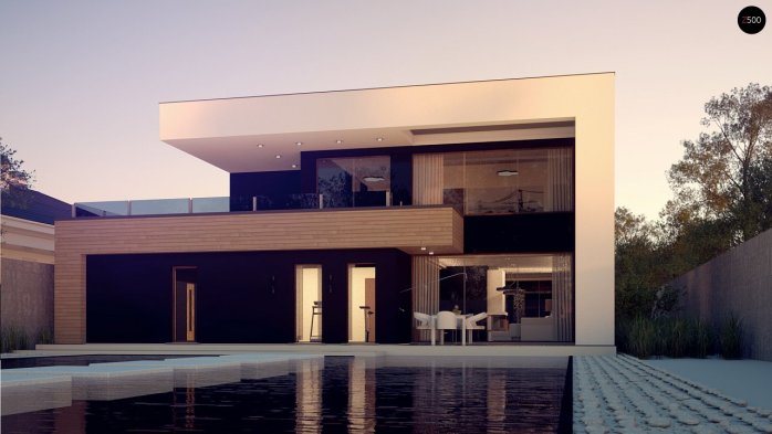 Проєкт будинку Ux123 GP2 - Двоповерхові дома в Україні