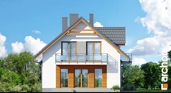 Проект дома Дом в рододендронах 16 - 5 С мансардным этажом дома в Украине