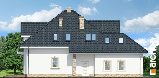 Проєкт будинку Будинок в кокосах (Г) вер.2 - З мансардним поверхом дома в Україні