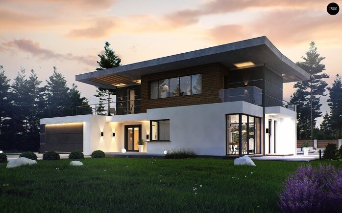 Проєкт будинку Ux22 - Двоповерхові дома в Україні