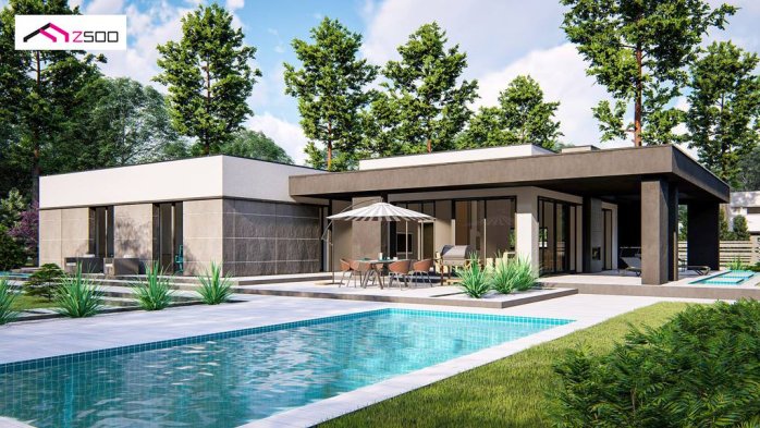 Проект дома Ux168 - 2 Одноэтажные дома в Украине