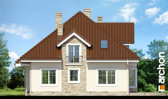 Проєкт будинку Будинок в тим'яні 6 - З мансардним поверхом дома в Україні