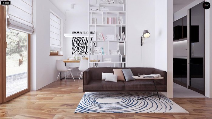 Проект дома U16 D 35 - 5 С мансардным этажом дома в Украине