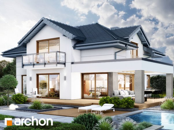 Проект дома Вилла Миранда 14 (Г) - 1 С мансардным этажом дома в Украине