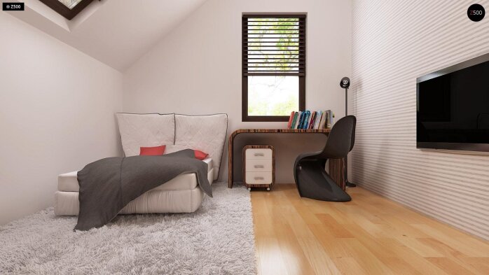 Проєкт будинку U79 GP - З мансардним поверхом дома в Україні