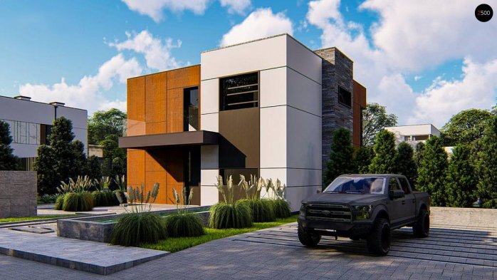 Проект дома Ux165 - 4 Двухэтажные дома в Украине