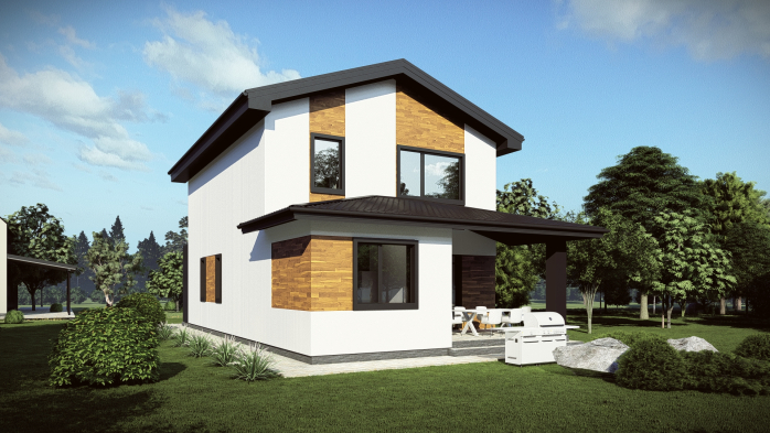 Проєкт будинку DBT 677 - Двоповерхові дома в Україні