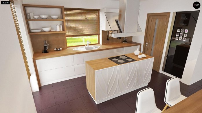 Проєкт будинку Ux106 - Одноповерхові дома в Україні