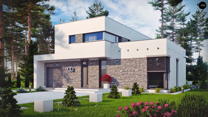 Проект дома Ux46 - 2 Двухэтажные дома в Украине
