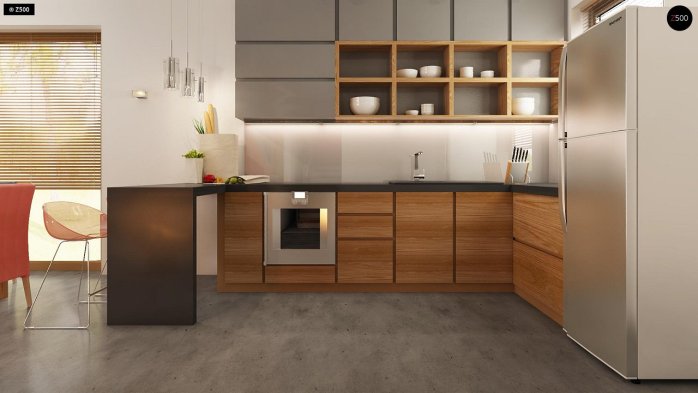 Проєкт будинку U264 - З мансардним поверхом дома в Україні