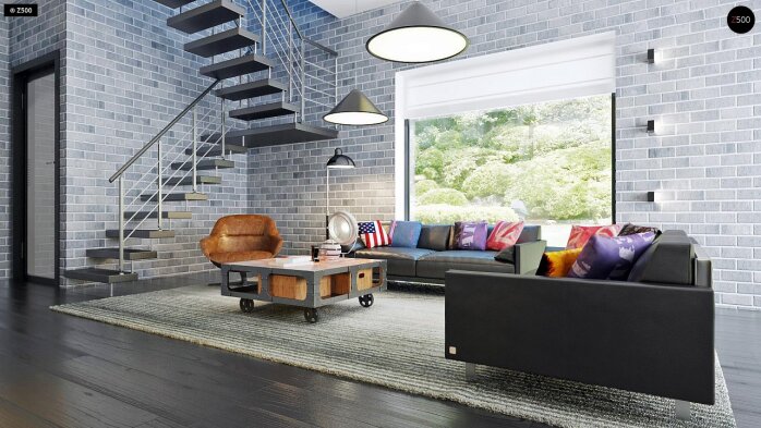 Проєкт будинку Ux63 B - Двоповерхові дома в Україні