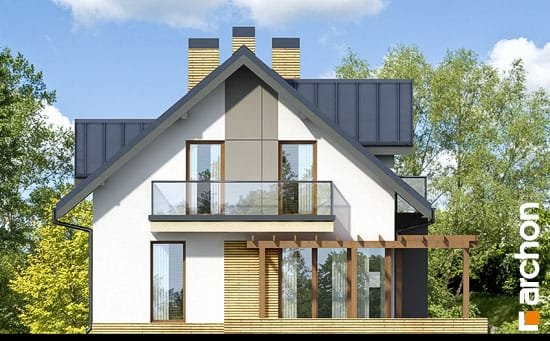 Проект дома Дом в рододендронах (Н) вер.2 - 5 С мансардным этажом дома в Украине