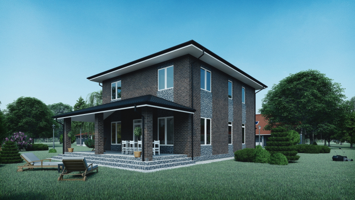 Проект дома DBT 364 - 4 Двухэтажные дома в Украине