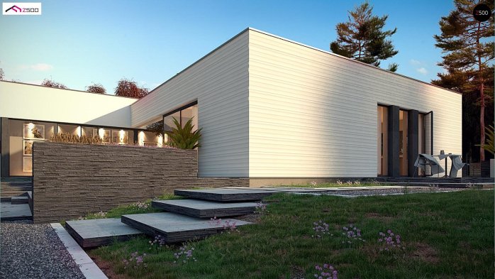 Проєкт будинку Ux99 - Одноповерхові дома в Україні