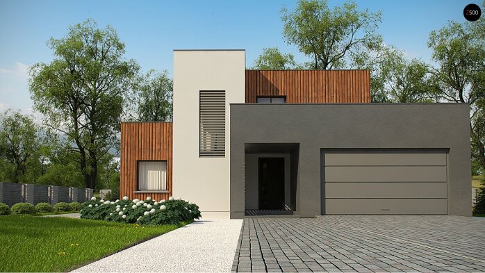 Проєкт будинку Ux74 - Двоповерхові дома в Україні