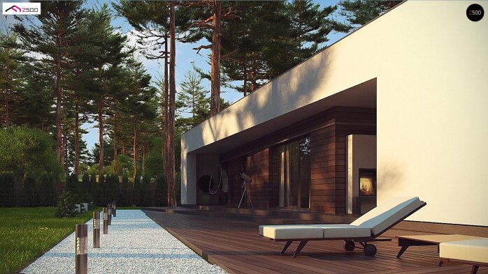 Проєкт будинку Ux80 - Одноповерхові дома в Україні