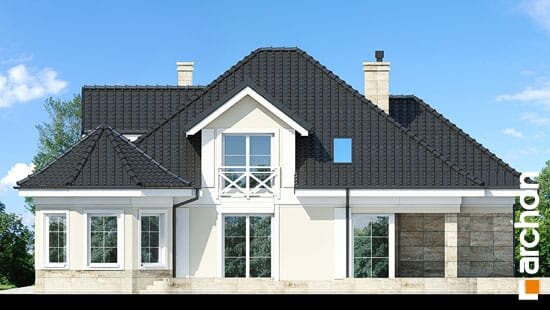 Проєкт будинку Будинок під юкою 4 - З мансардним поверхом дома в Україні