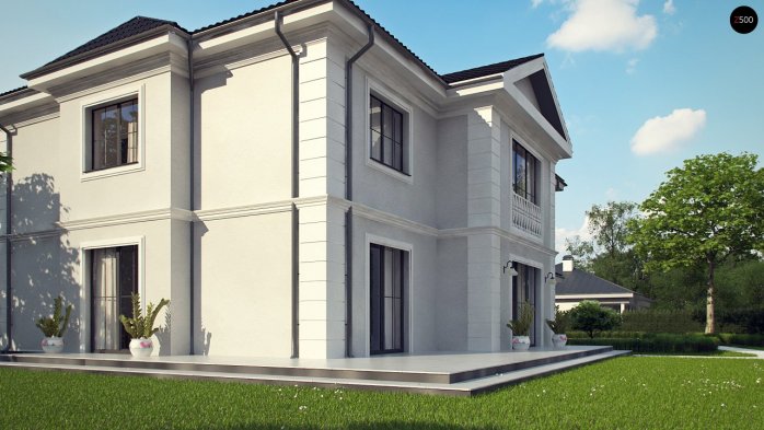 Проєкт будинку Ux113 - Двоповерхові дома в Україні