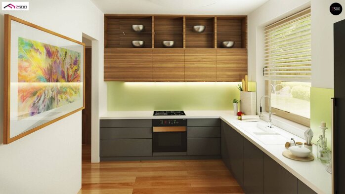 Проект дома U182 GL P HB - 13 Одноэтажные дома в Украине